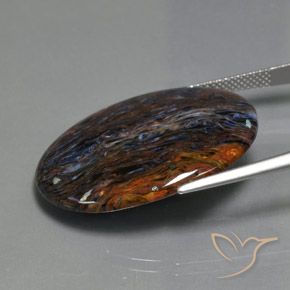 Pietersite Gemstone in 30 x 22 mm (calibrated) Size for Sale, Pietersite Stone in Multicolor Color
