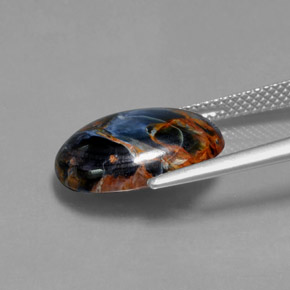 Pietersite Gemstone in 15.1 x 11.4 mm Size for Sale, Pietersite Stone in Multicolor Color