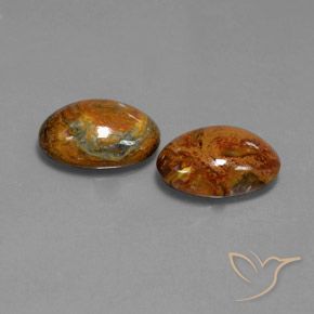 9.11 ctw Multicolor Pietersite Stones, Natural Pietersite in Oval Cabochon Shape for Sale