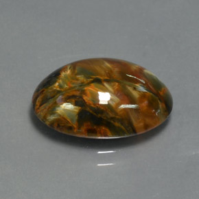 7.00 ct Multicolor Pietersite Stone, Natural Pietersite in Oval Cabochon Shape for Sale
