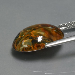 Pietersite Gemstone in 16 x 12 mm (calibrated) Size for Sale, Pietersite Stone in Multicolor Color