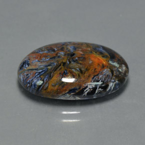 10.12 ct Multicolor Pietersite Stone, Natural Pietersite in Oval Cabochon Shape for Sale
