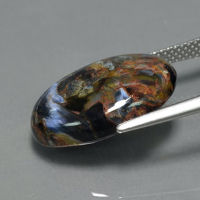 Pietersite Gemstone in 18 x 13 mm (calibrated) Size for Sale, Pietersite Stone in Multicolor Color