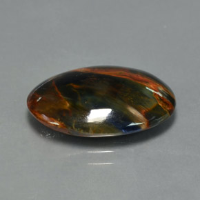6.70 ct Multicolor Pietersite Stone, Natural Pietersite in Oval Cabochon Shape for Sale