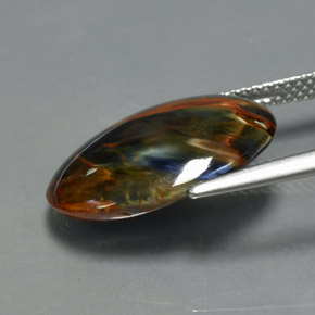 Pietersite Gemstone in 18 x 13 mm (calibrated) Size for Sale, Pietersite Stone in Multicolor Color