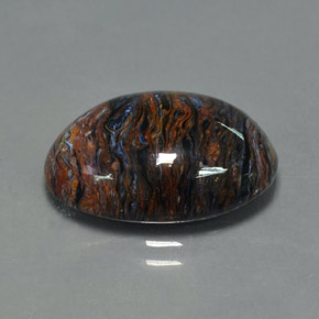 8.77 ct Multicolor Pietersite Stone, Natural Pietersite in Oval Cabochon Shape for Sale