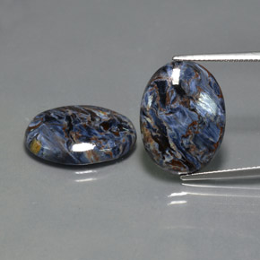 19.37 ct Multicolor Pietersite Gemstone, Pietersite Gem in Oval Cabochon Shape for Sale.