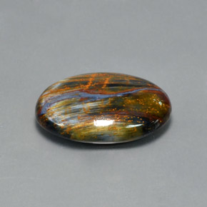 10.47 ct Multicolor Pietersite Stone, Natural Pietersite in Oval Cabochon Shape for Sale