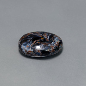 7.11 ct Multicolor Pietersite Stone, Natural Pietersite in Oval Cabochon Shape for Sale