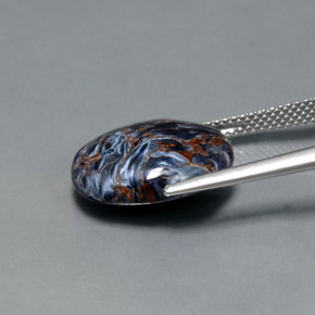 Pietersite Gemstone in 15.8 x 12.5 mm Size for Sale, Pietersite Stone in Multicolor Color