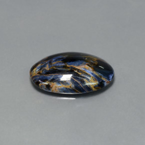 6.54 ct Multicolor Pietersite Stone, Natural Pietersite in Oval Cabochon Shape for Sale
