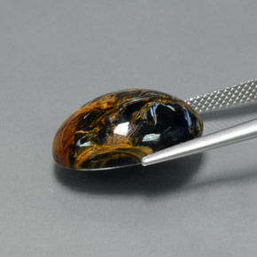 Pietersite Gemstone in 18 x 13 mm (calibrated) Size for Sale, Pietersite Stone in Multicolor Color