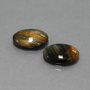 6.31 ct Multicolor Pietersite Stone, Natural Pietersite in Oval Cabochon Shape for Sale
