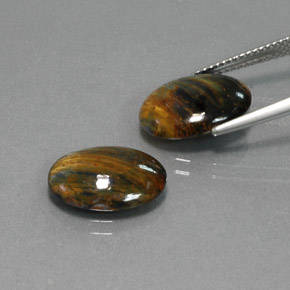 Pietersite Gemstone in 14 x 10 mm (calibrated) Size for Sale, Pietersite Stone in Multicolor Color