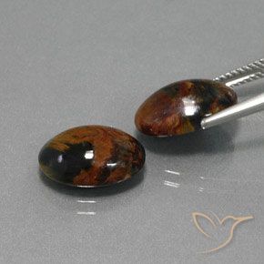 Pietersite Gemstones in 14 x 10 mm (calibrated) Size for Sale, Pietersite Stones in Multicolor Color