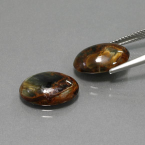 Pietersite Gemstone in 14 x 10 mm (calibrated) Size for Sale, Pietersite Stone in Multicolor Color