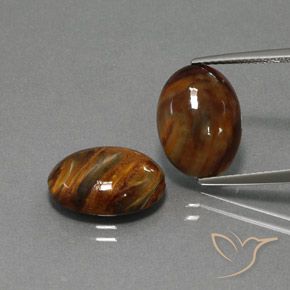 8.66 ct Oval Pietersite, 13.7 x 10.1 mm From Namibia, Photo A
