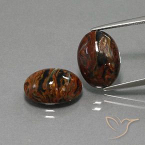 9.83ctw Natural Multicolor Pietersite, Oval, Opaque