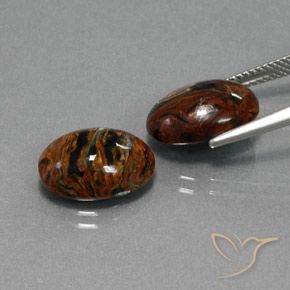 Pietersite Gemstones in 14 x 10 mm (calibrated) Size for Sale, Pietersite Stones in Multicolor Color