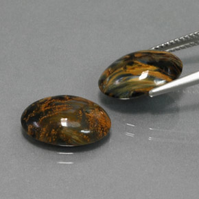 Pietersite Gemstone in 14 x 10 mm (calibrated) Size for Sale, Pietersite Stone in Multicolor Color