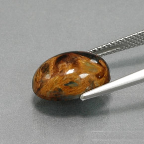 Pietersite Gemstone in 14 x 10 mm (calibrated) Size for Sale, Pietersite Stone in Multicolor Color