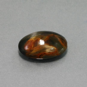 4.54 ct Multicolor Pietersite Stone, Natural Pietersite in Oval Cabochon Shape for Sale