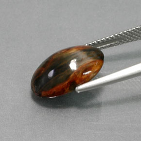 Pietersite Gemstone in 14 x 10 mm (calibrated) Size for Sale, Pietersite Stone in Multicolor Color