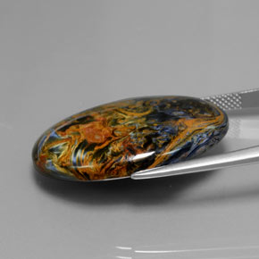 Pietersite Gemstone in 28.8 x 21.4 mm Size for Sale, Pietersite Stone in Multicolor Color