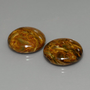 25.06 ct Multicolor Pietersite Stone, Natural Pietersite in Round Cabochon Shape for Sale