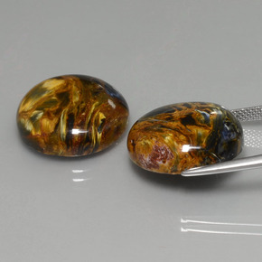 Pietersite Gemstone in 18.2 mm Size for Sale, Pietersite Stone in Multicolor Color