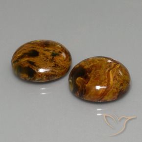 29.41 ctw Multicolor Pietersite Stones, Natural Pietersite in Round Cabochon Shape for Sale