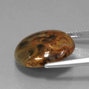 Pietersite Gemstone in 18.1 mm Size for Sale, Pietersite Stone in Multicolor Color