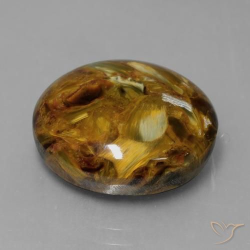 15.32 ct Multicolor Pietersite Stone, Natural Pietersite in Round Cabochon Shape for Sale