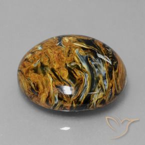 15.19 ct Multicolor Pietersite Stone, Natural Pietersite in Round Cabochon Shape for Sale