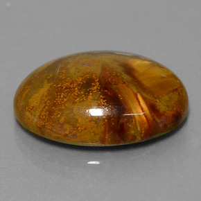 12.64 ct Multicolor Pietersite Stone, Natural Pietersite in Oval Cabochon Shape for Sale
