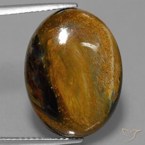 13.27ct Natural Multicolor Pietersite, Oval, Opaque