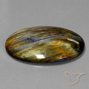 23.40 ct Multicolor Pietersite Stone, Natural Pietersite in Oval Cabochon Shape for Sale