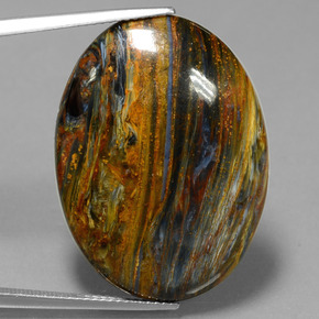 24.6ct Oval Cabochon Multicolor Pietersite for sale thumb image of 24.6ct Oval Cabochon Multicolor Pietersite (ID: 447786)