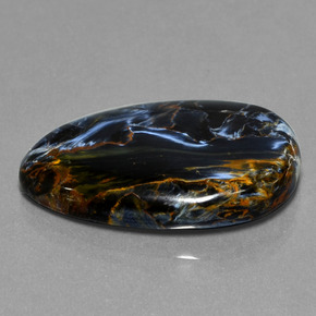 30.52 ct Multicolor Pietersite Stone, Natural Pietersite in Pear Cabochon Shape for Sale