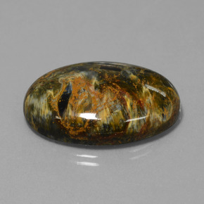 37.04 ct Multicolor Pietersite Stone, Natural Pietersite in Oval Cabochon Shape for Sale