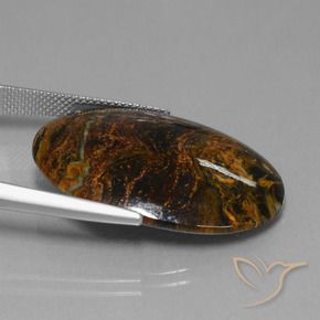 Pietersite Gemstone in 30 x 22 mm (calibrated) Size for Sale, Pietersite Stone in Multicolor Color
