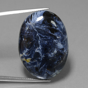 30.94 ct Multicolor Pietersite Gemstone, Pietersite Gem in Oval Cabochon Shape for Sale.