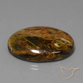 34.18 ct Multicolor Pietersite Stone, Natural Pietersite in Oval Cabochon Shape for Sale