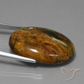 Pietersite Gemstone in 20.2 x 22.2 mm Size for Sale, Pietersite Stone in Multicolor Color