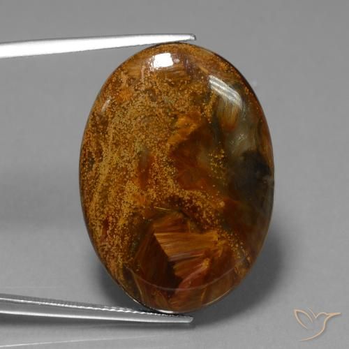 23.40ct Natural Multicolor Pietersite, Oval, Opaque