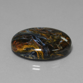 41.01 ct Multicolor Pietersite Stone, Natural Pietersite in Oval Cabochon Shape for Sale