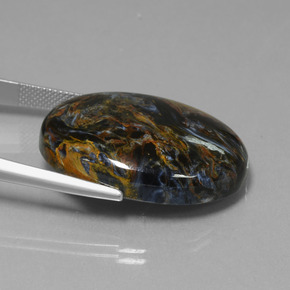 Pietersite Gemstone in 30.2 x 22.2 mm Size for Sale, Pietersite Stone in Multicolor Color