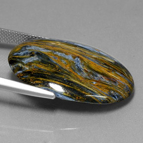 Pietersite Gemstone in 30.3 x 22.4 mm Size for Sale, Pietersite Stone in Multicolor Color