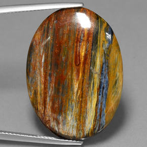Многоцветный Петерсит Камень - 19.4ct Овал Кабошон (ID: 447854)