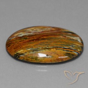 24.96 ct Multicolor Pietersite Stone, Natural Pietersite in Oval Cabochon Shape for Sale